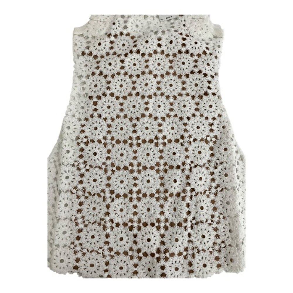 Michael Kors White Medallion Lace Mini Dress Womens NWT $395 MSRP - Picture 5 of 7